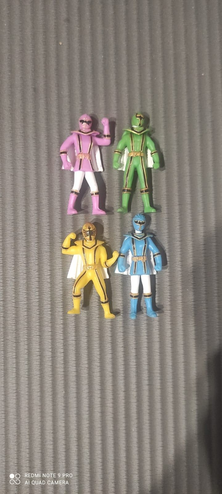 Set Of Four Colorful Action Figures Power Rangers Mistyc Force